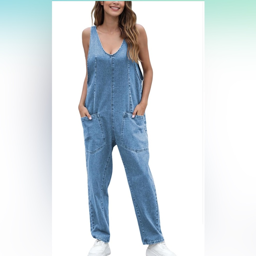 Amazon Light Blue Denim Women's Overalls